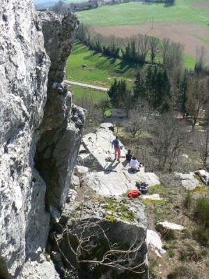 Le rocher d'escalade 2