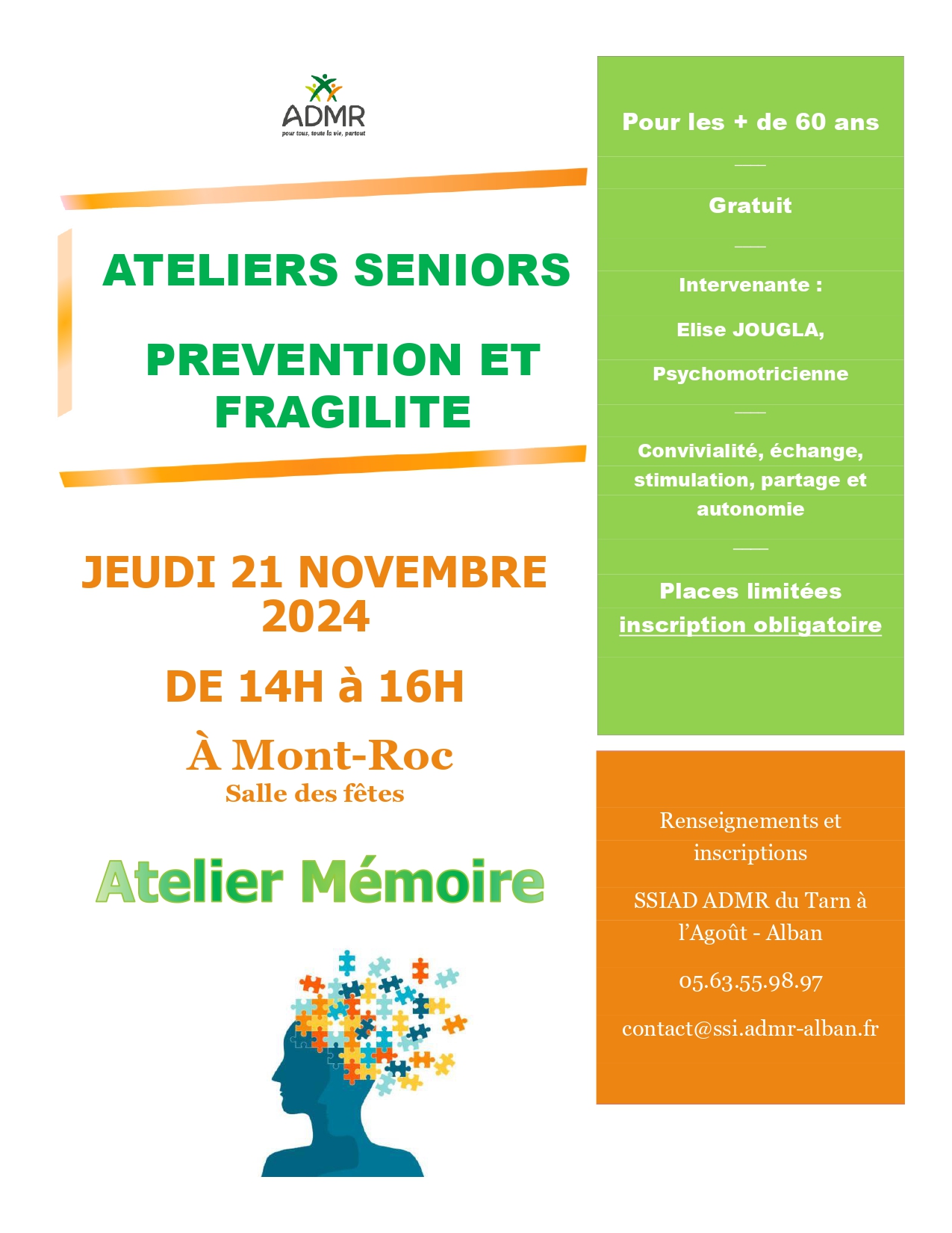 ATELIER SENIORS