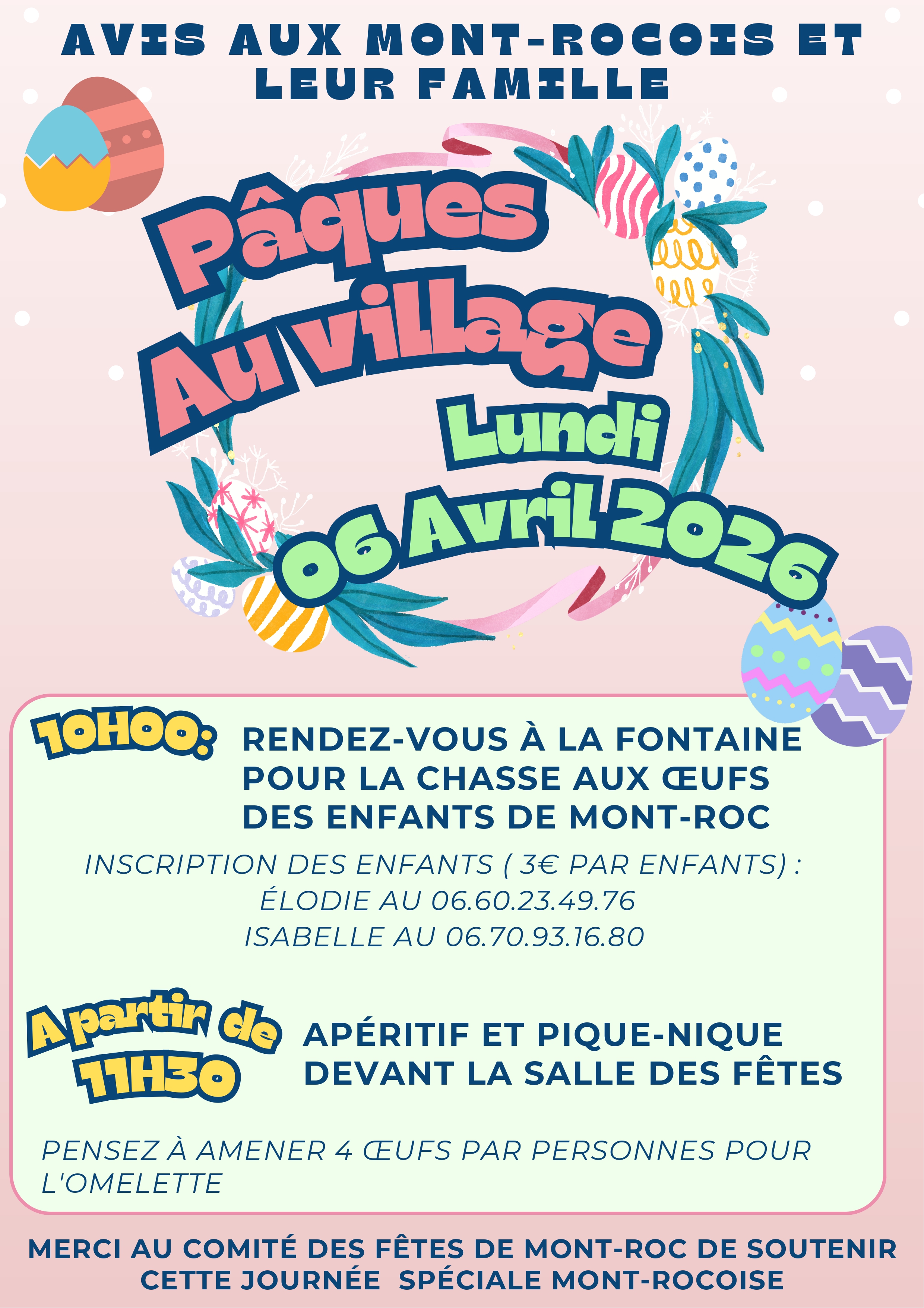 PÂQUES DES MONTROQUOIS